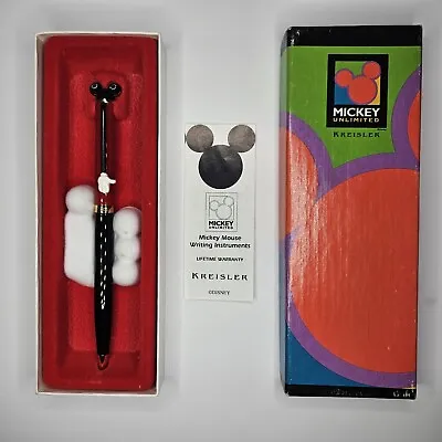 Vintage Disney Mickey Mouse Collectable Kreisler Pen In Box Tested • $34.99