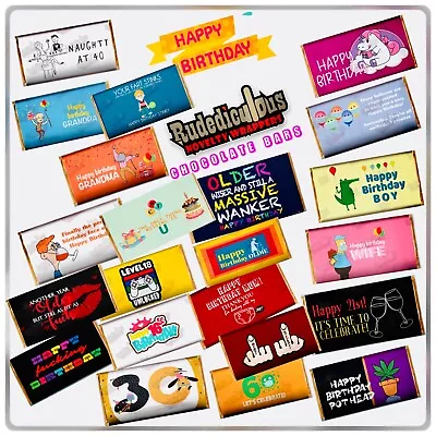 £1.79 • Buy Rude Chocolate Bar Wrapper Novelty Joke Funny Gift Happy Birthday 