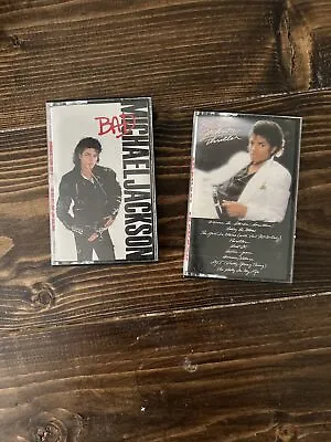 Thriller By Michael Jackson (Cassette) And Bad By Michael Jackson Both Pre Owned • $20