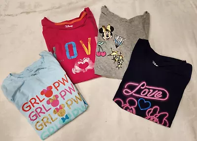 Lot Of 4 Disney Spotted Zebra Girl's Tees Mickey Minnie Mouse Size XL (12) EUC • $11.99