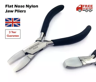 £8.95 • Buy Nylon Jaws Flat Nose Pliers Bead Jewellery Wire Art Work Opticians Craft Tool 