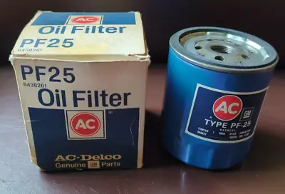 Vintage AC Delco PF25 Oil Filter 6438261 NOS -see Sticker On Filter. • $21.99