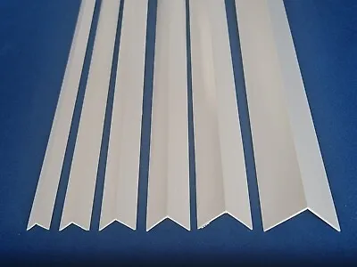 £8.75 • Buy Pvc Plastic Angle Rigid Corner Trim 90 Degree White Various Sizes 1 Metre Length