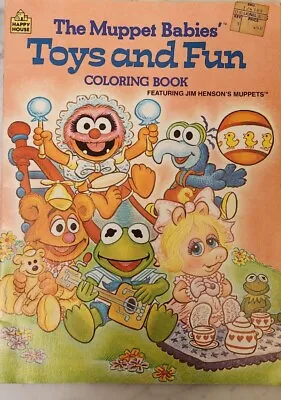 Vintage 1986 The Muppet Babies Toys And Fun/Coloring Book • $14