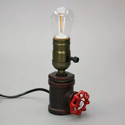 Steampunk 8  Table Lamp Industrial Plumbing Water Valve Nightlight Desk Light • $25