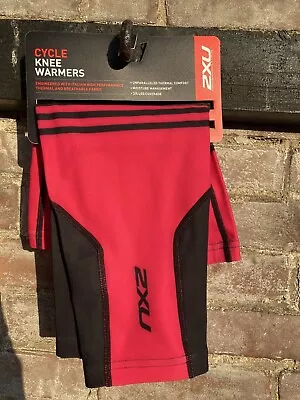 Nwt Zxu Biking Cycling Thermal Knee Warmers Hot Pink And Black Unisex Xs • $11.14