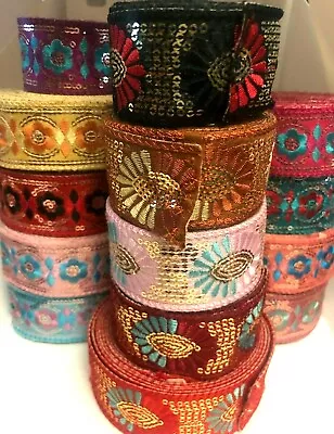 £2.75 • Buy B5) 1 Yard  Embroider  Braid Trim Ribbon Edging Dress Costume Sewing Craft