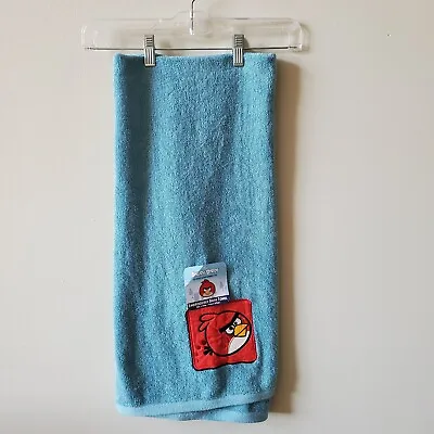 £18.76 • Buy Angry Birds Embroidered Bath Towel Red Bird Blue Towel NWT