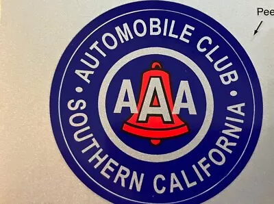 AAA Automobile Club  STICKER Decal Southern California. New. 3” Free Shipping • $3.50