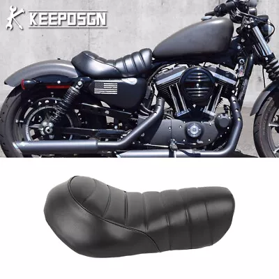 Front Driver Rider Solo Seat For Harley Sportster Iron 883 1200 XL883N XL1200NS • $56.99