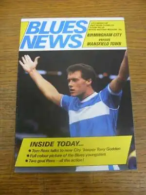 25/08/1986 Birmingham City V Mansfield Town [Football League Cup] • £4.99