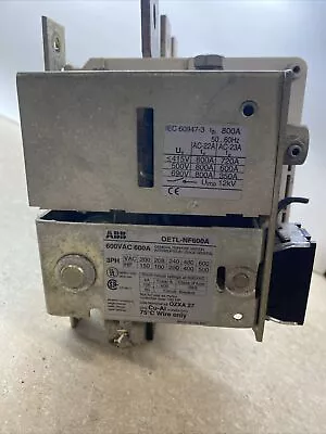 Abb Safety Disconnect Switch Oetl-nf600a 600 Volt 3-phase 500 Hp 800 Amp • $249.99