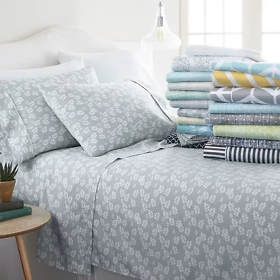 4PC Bed Sheet Set Timeless Patterns By Kaycie Gray Fashion Easy Care Deep Pocket • $26.51