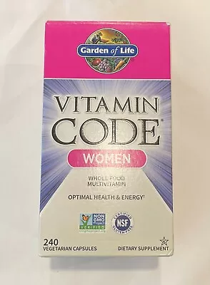 Garden Of Life Vitamin Code Women 240 Capsules NEW FREE SHIP 09/2024 • $39.75