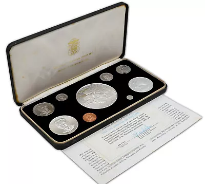PANAMA 1981 Proof 9-coin Set Including Silver 1 5 & 20 Balboa  Low Mintage! • $495