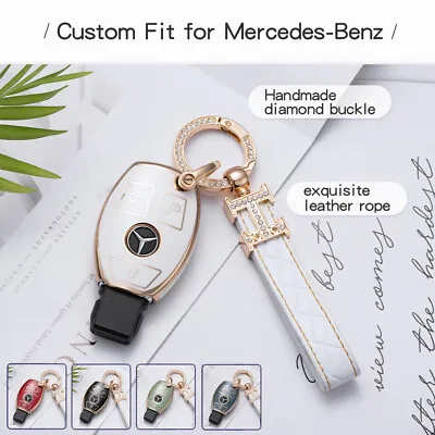 For Mercedes-Benz TPU Smart Car Key Case Cover Keychain Fob Holder Accessories A • $10.99