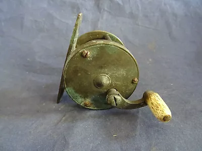  A Fine Early Vintage 1 7/8  Brass Multiplier Winch Reel • $149.19