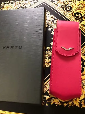 Brand New Vertu Signature S PINK Calf Vertical Leather Case Very RARE • $359.99