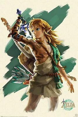 The Legend Of Zelda Link Poster 61x91.5 Cm 24x36 Inch New Tears Of The Kingdom • $34.49