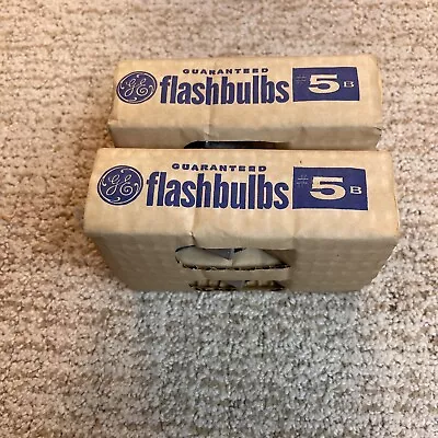 Vintage Camera Blue Flash Bulbs 5B General Electric 2 Boxes Of 4 (8 Bulbs) • $7.99