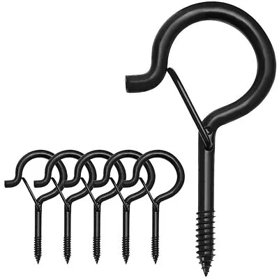 6/12/20 Pcs Q-Hanger Screw In Hooks With Safety Buckle Metal Ceiling Hooks UK • £5.25