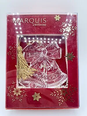 £13.79 • Buy Marquise Waterford Crystal Bell Christmas Ornament OUR FIRST CHRISTMAS 2014