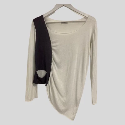 £28 • Buy Crea Concept Black & White Asymettric Top Size 38 - Will Fit 8 To 10