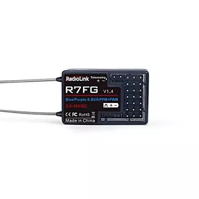 2.4Ghz R7FG 7 Channels Gyro Receiver Voltage Telemetry Long Range Control Wat... • $33.06