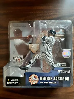 Reggie Jackson NY Yankees McFARLANE Figure COOPERSTOWN COLLECTION SERIES 1 Clear • $40