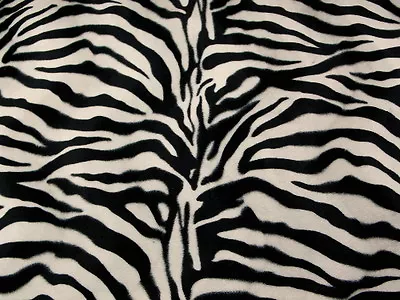 Zebra Velboa Faux Fur Fabric By The Yard 10 Colors Available • $6.50