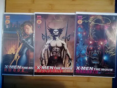 Signed X-Men The Movie Prequel Comics - Rogue Wolverine Magneto - Dynamic Forces • £27.99