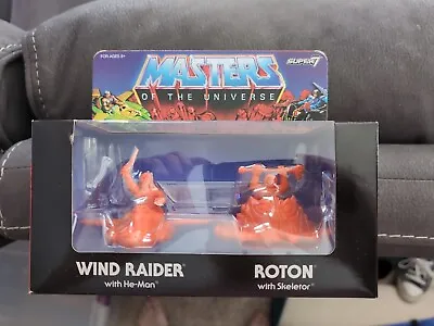 Masters Of The Universe M.U.S.C.L.E. Wind Raider And Roton - Orange • $10