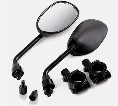 Motorcycle ATV Scooter 7/8  22mm Handle Bar End Rearview Side Mirrors • $15.50