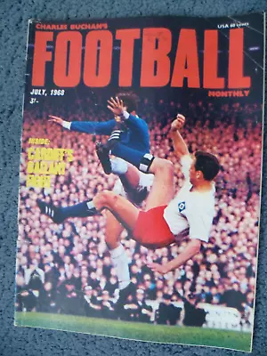 Charles Buchan's FOOTBALL MONTHLY July 1968 - Geoff Hurst Centre Spread Picture • £2.99