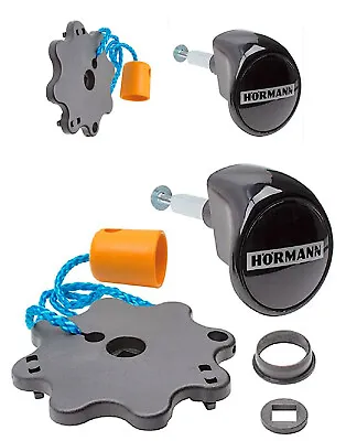 Hormann Garage Door Handle Plastic Black Internal Rope Locking Lock Front Rear • £27.50