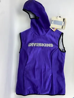 Vintage Diveskins Hooded Dive Vest Scuba Ortex Purple Women Large Polartec • $49