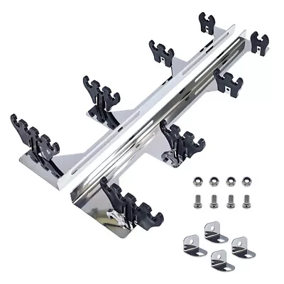 $18.25 • Buy Chrome Spark Plug Wire Divider Linear Separators Looms 7~9mm Fits V8 Valve Cover