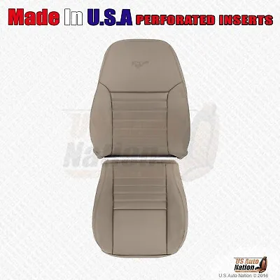 2001 2002 Ford Mustang GT Driver Side Bottom & Top Perforated Leather Cover Tan • $298.77
