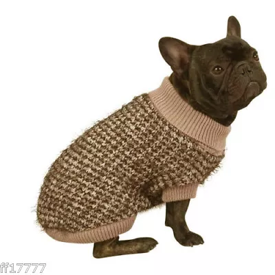 Dog Puppy Chihuahua Pomeranian Brown Mixed Yarn Sweater • $9.59