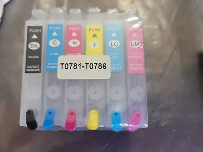 6PK 78 T0781 - T078 Ink For R260 R280 R380 RX580 RX595 RX680 • $19.99