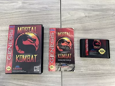 Mortal Kombat-Sega Genesis-Complete-Tested • $19.99