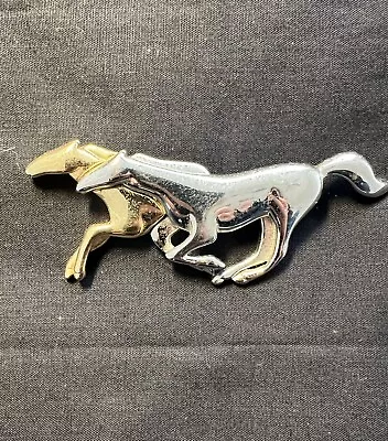 1980s Vintage Liz Claiborne Pin Brooch Jewelry Horses Race Equestrian Two-Toned • $20