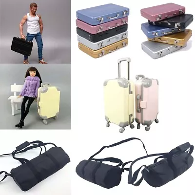 USA 1/6 Travel Luggage Case Bag Miniature Trunk Mini Suitcase Dolls Accessories • $12.65