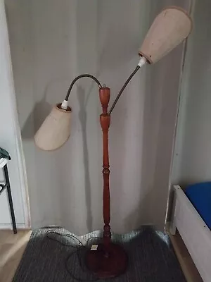 Wooden Turned Vintage Lamp • $199