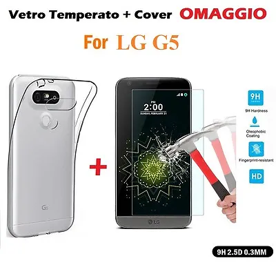 $17.51 • Buy Cover Case TPU + Film Glass Tempered For LG G5