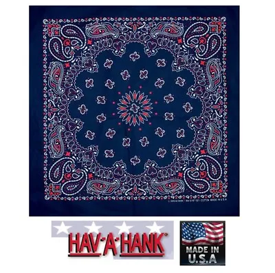 USA MADE REDWHITE&BLUE America PAISLEY BANDANA Face Mask Neck SCARF Head Wrap • $7.99
