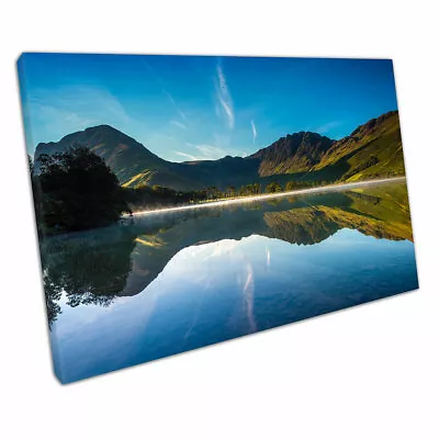 First Light On Buttermere In The Lake District Cumbria Ready To Hang Art Print • £20.50