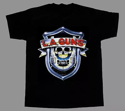 Vintage LA Guns Band Men T-shirt Black Cotton Unisex Size S-2XL • $21.99