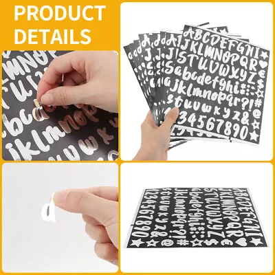 10pcs Sparkling Glitter Letter Sticker Cards Alphabet Number DIY Crafts Mailbox • $21.36