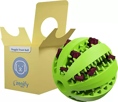 Zenify Puppy Toys Dog Toy Food Treat Interactive Puzzle Ball For Tooth Teething  • $16.54